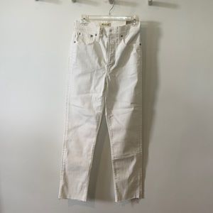 Madewell Perfect Vintage Crop Jean in White (New!)